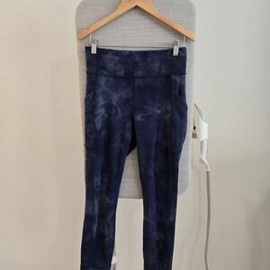 lululemon athletica Blue Tie-Dye Leggings